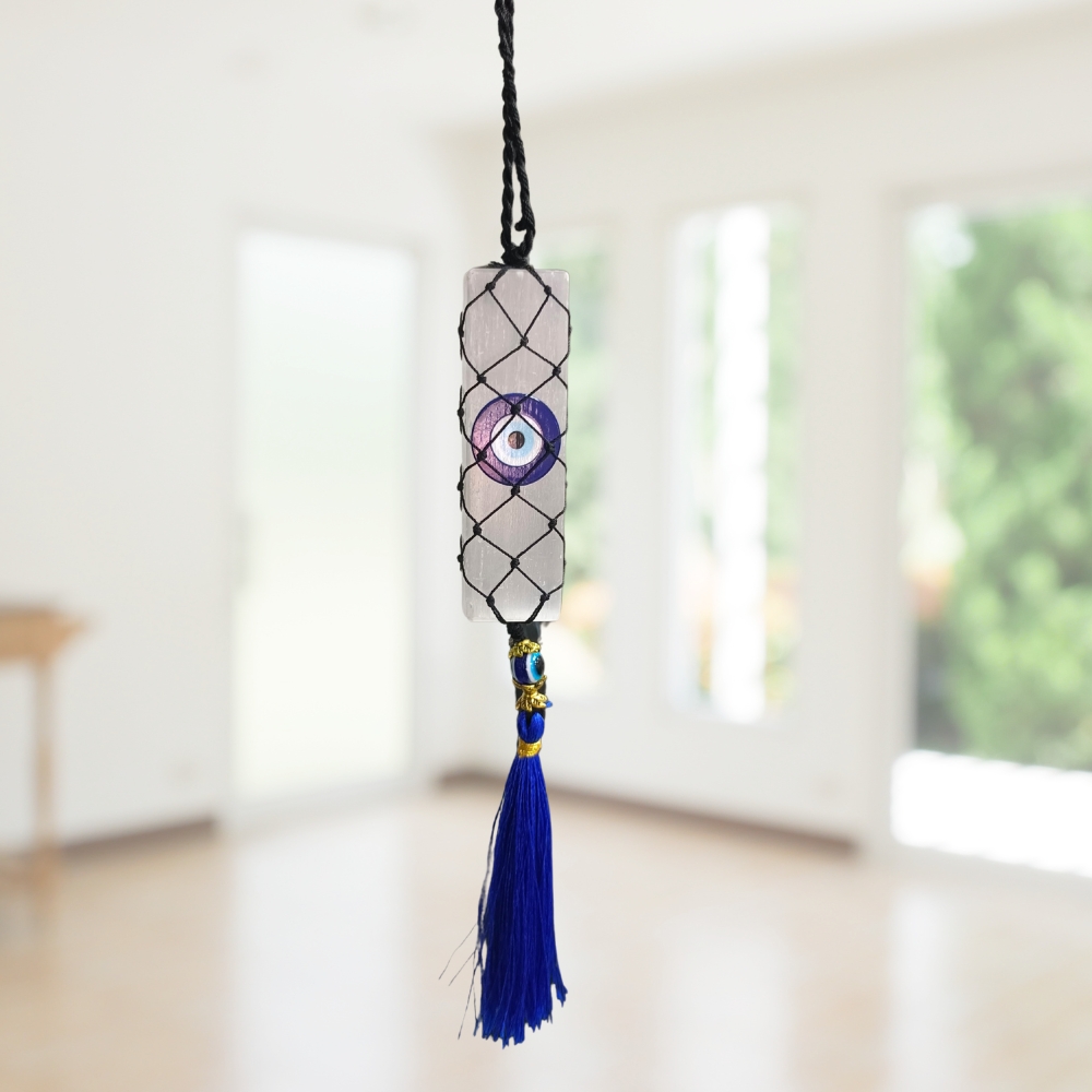 Selenite Evil Eye Hanger | Allso